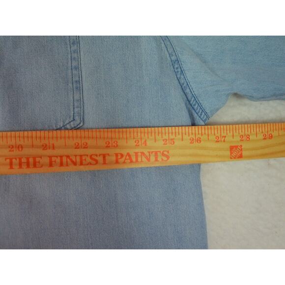 Vintage NFL Dallas Cowboys Denim Button Up True Fan Sportswear‎ Shirt Mens XL - Picture 4 of 9